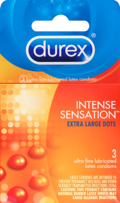 DUREX Intense Sensation Extra Large Dots Condoms